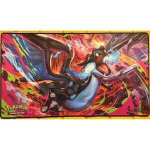 Pokemon Phantasmal Flames Charizard MEGA X UPC Play Mat Rubber Playmat/Desk Mat